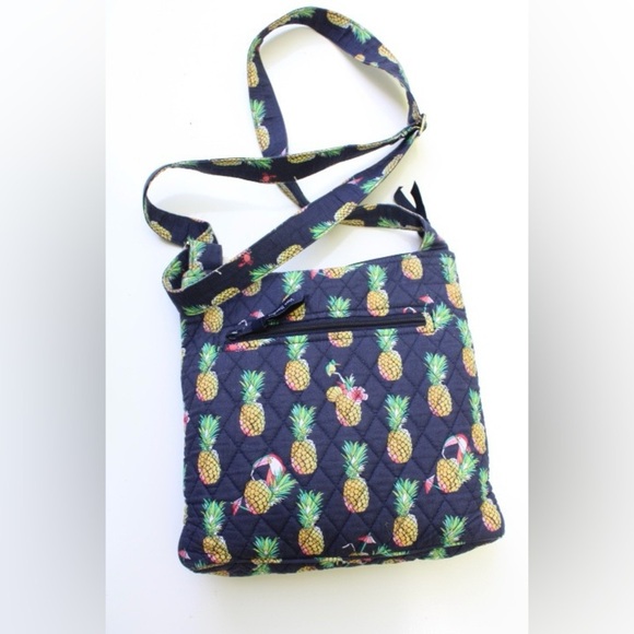 Vera Bradley pineapple toucan party cross body bag Embroidered - Picture 5 of 10